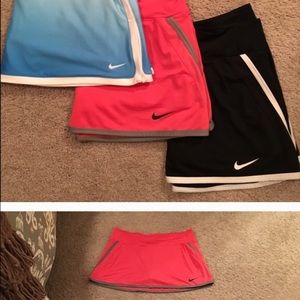 Bundle of 3 skorts and 2 polos + one black skort