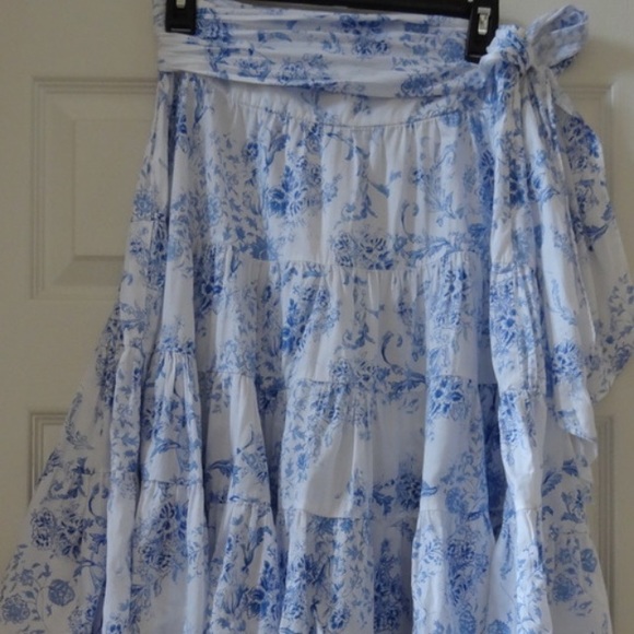 Floral Zara Knee Length Skirt