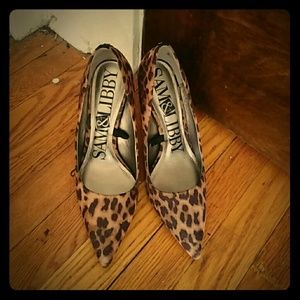 Leopard print heels