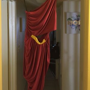 Bebe one shoulder dress