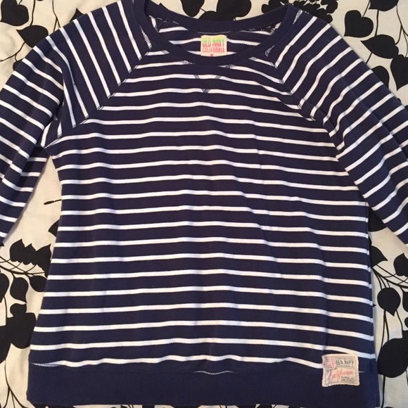Navy and white stripped sweater