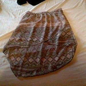 Tribal print skirt