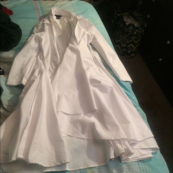 Button flare dress