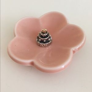 Pandora silver and gold Celebration Cake charm