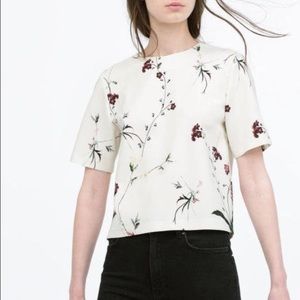 Beautiful white floral print top