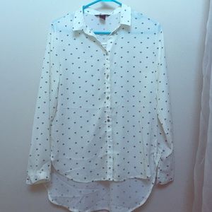 H&M sheer blouse
