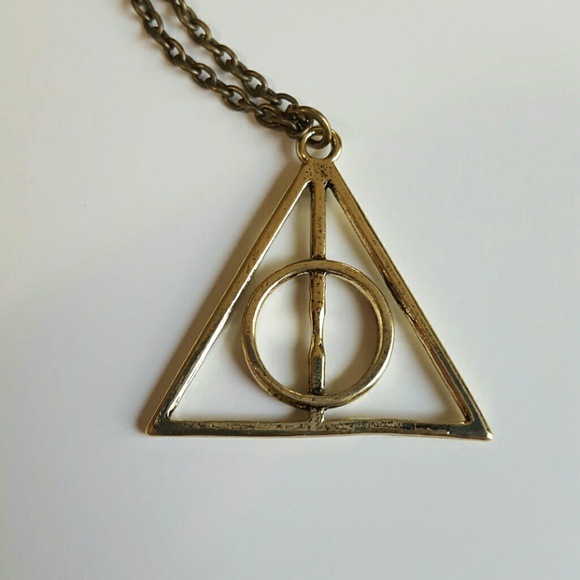 NWT Harry Potter the Deathly Hallows Triangle Signal Sign Hogwarts Movie - Picture 4 of 4