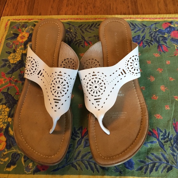 Naturalizer Shoes - Naturalizer White Sandals