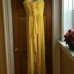 Max & Cleo yellow prom dress