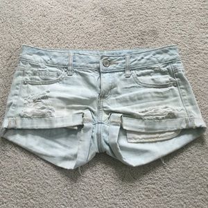 American Eagle Light Wash Shorts