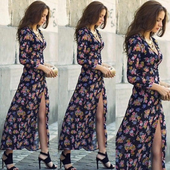 Floral long sleeve maxi! Get Coachella ready! NWOT