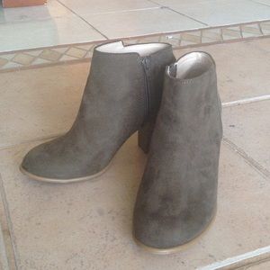 Olive green booties