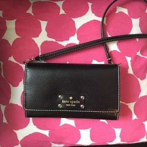 Black Kate Spade side purse