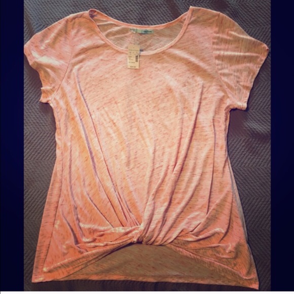 Two Maurices brand tie front tops, size 2