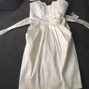 Light cream cocktail dress