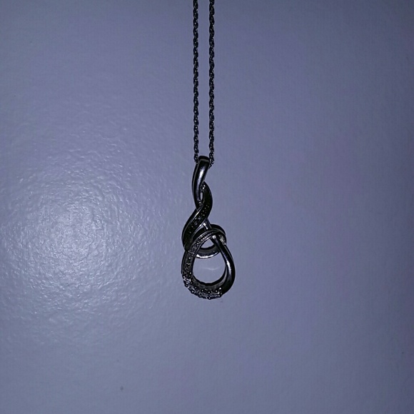 Black and white Diamond necklace