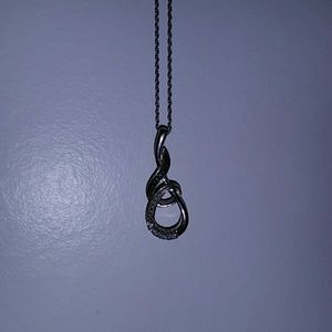 Black and white Diamond necklace