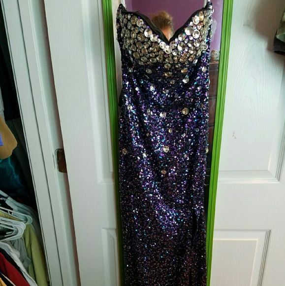 Purple prom dress