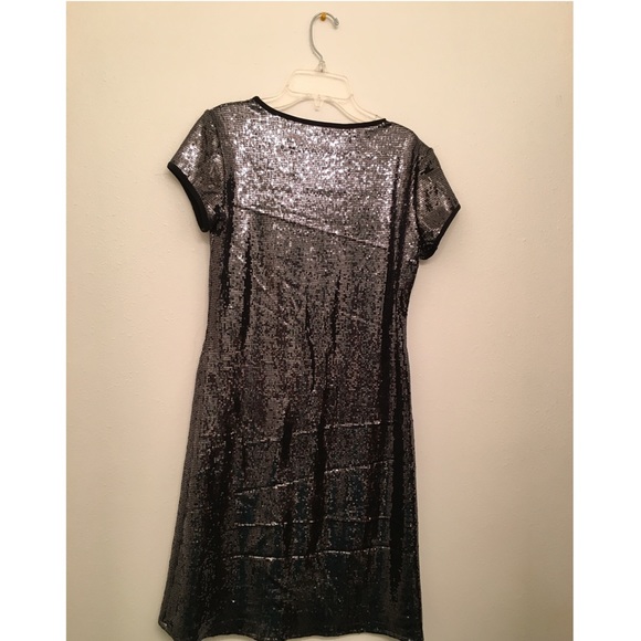 Silver Sequined party Dress - Picture 2 of 3