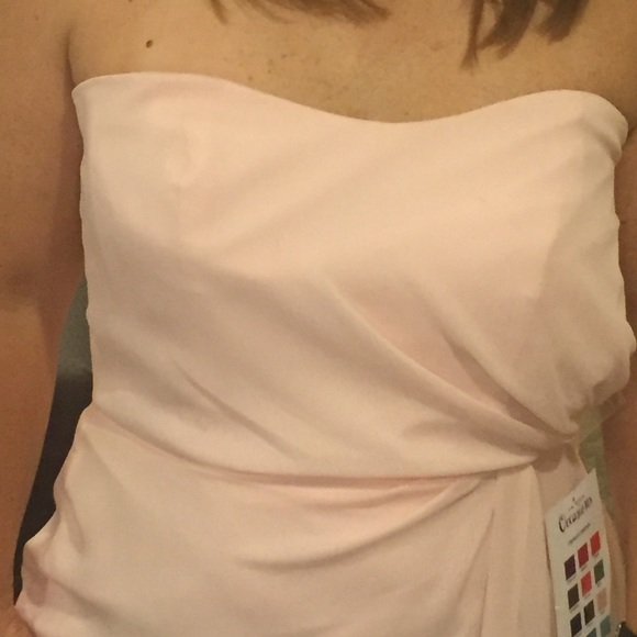 Floor length Petal Pink dress