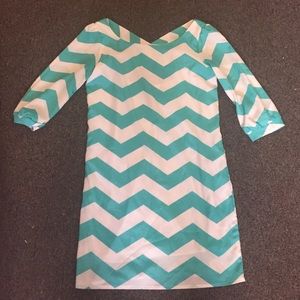 Chevron printed dress