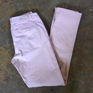 Pilcro Pink Cropped Jeans