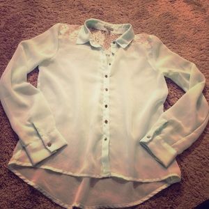 Teal Charlotte Russe  blouse
