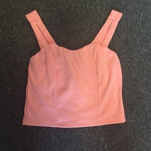 Coral crop top