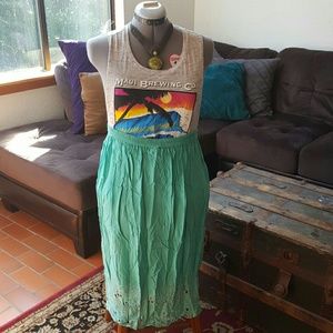 SOLD Vintage turquoise skirt