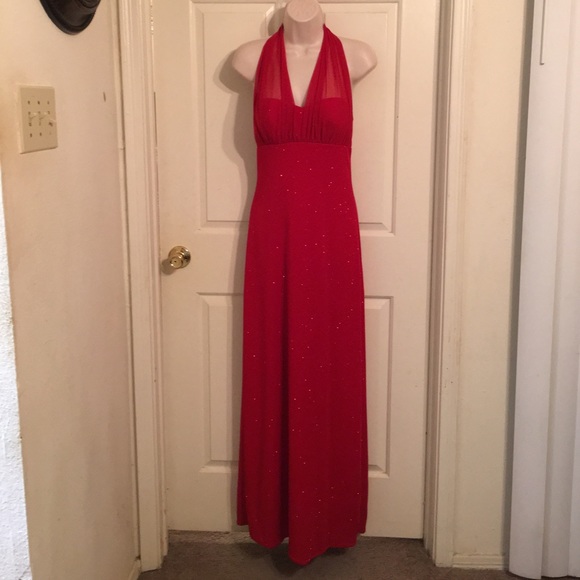 Red Glitter Betsey & Adam Prom Dress Sz 6
