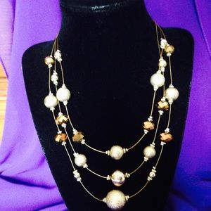 Gold 3 layer necklace