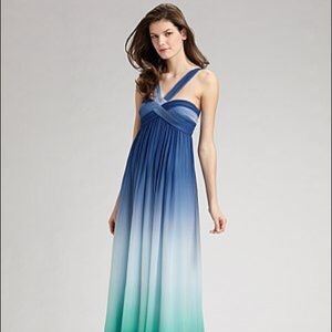 BCBG ombré floor length dress