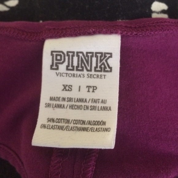 PINK vs crop top heart cutout back - Picture 2 of 3