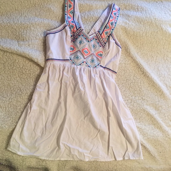 White casual dress
