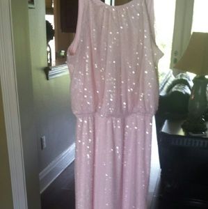 Light pink prom dress