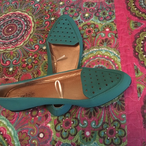 Teal Loafers