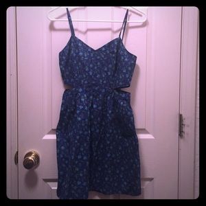 Modcloth Blue Floral Dress