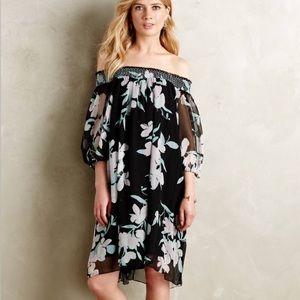 Anthropologie silk swing dress