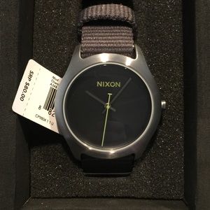 NWT Nixon MOD Charcoal A348 147 ladies watch