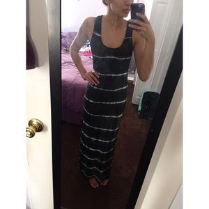 Black/White Maxi Dress