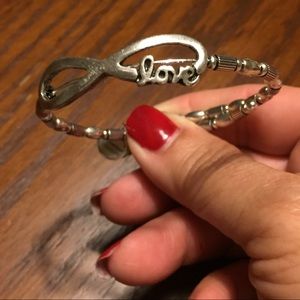 Alex & Ani Bangle. Silver. Infinite Love Wrap