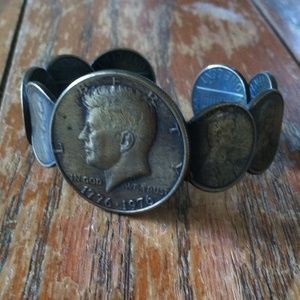 Handmade coin braclet