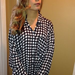 Nastygal checkered shirt