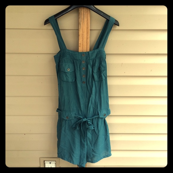 Teal romper, size small