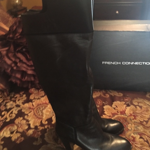 Over the knee French connection boots