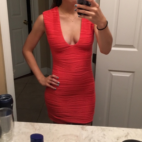 LF Red Bodycon Dress - Picture 4 of 4