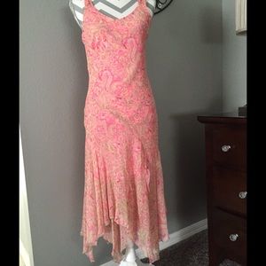 Johnathan Martin silk handkerchief dress.