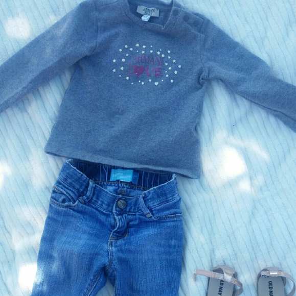 Great baby girl bundle, Armani baby top