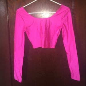 Bright pink top