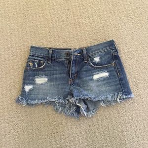 abercrombie denim shorts